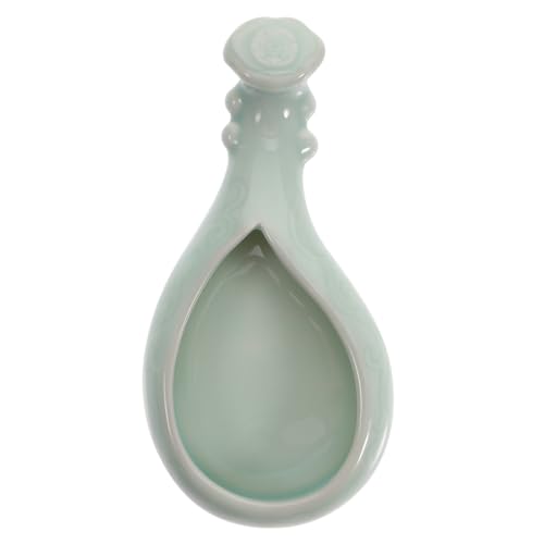 WEKAMOS Keramik Tintenschale in Laute Form Multifunktionales Kalligraphie mit Pinselhalter Geeignet für Anfänger Kalligraphieliebhaber Maler und Studenten als für Familie und von WEKAMOS