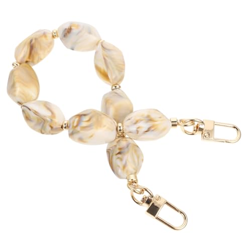 WEKAMOS Kettentasche mit Perlen Robuste Handtaschenkette Widerstandsfähigem Material als Ersatzriemen für Handtaschen Clutches und Schultertaschen Einfach zu Montieren und Langlebig von WEKAMOS