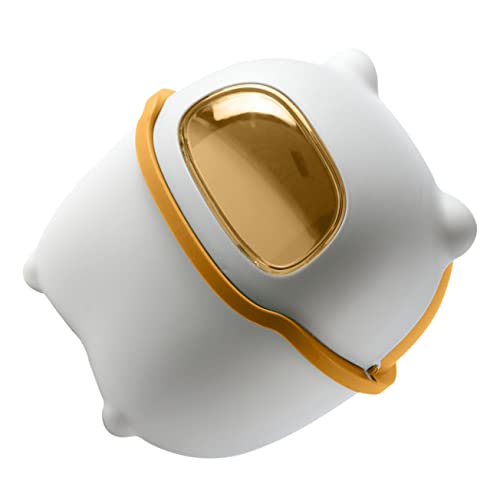 WEKAMOS Kleiner Cartoon Mülleimer mit Deckel Desktop Abfalleimer für Büro und Kinderzimmer Kompakter Müllbehälter Organizer für Kleine Gegenstände Design von WEKAMOS