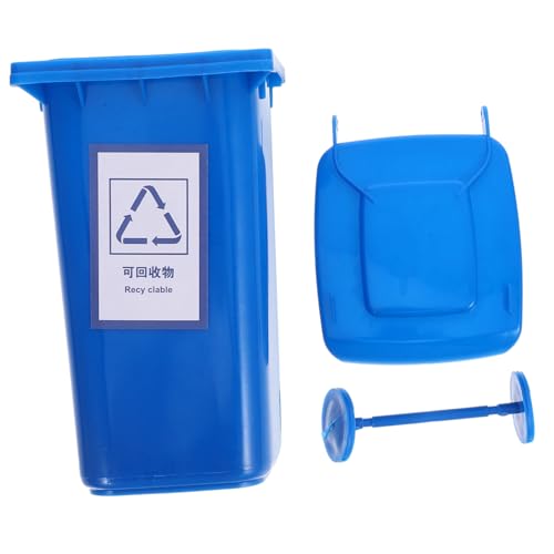 WEKAMOS Kleiner Desktop mülleimer Blau Multifunktionaler Tischabfalleimer mit Großem Volumen Platzsparend für Büro Küche Schlafzimmer Vielseitiger Aufbewahrungsbehälter für Müll und WEKAMOS Kleiner Desktop mülleimer Blau Multifunktionaler Tischabfalleimer mit Großem Volumen Platzsparend für Büro Küche Schlafzimmer Vielseitiger Aufbewahrungsbehälter für Müll und von WEKAMOS