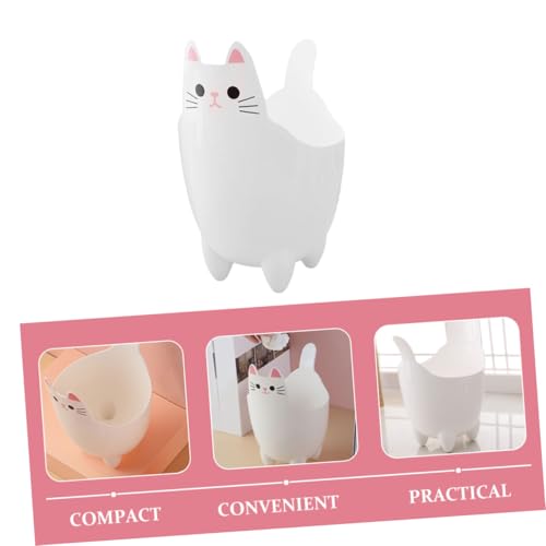 WEKAMOS Kleiner Schreibtisch Mülleimer Katze Kompakter Desktop Organizer Kreativer Cartoon Abfalleimer für Büro Küche Nachttisch für Süßigkeiten Stiftabfälle WEKAMOS Kleiner Schreibtisch Mülleimer Katze Kompakter Desktop Organizer Kreativer Cartoon Abfalleimer für Büro Küche Nachttisch für Süßigkeiten Stiftabfälle von WEKAMOS