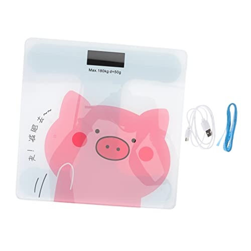 WEKAMOS Kreative Digitale Personenwaage im Cartoon Design USB Aufladbar für Erwachsene Große Kapazität für Badezimmer Schlafzimmer und Wohnzimmer WEKAMOS Kreative Digitale Personenwaage im Cartoon Design USB Aufladbar für Erwachsene Große Kapazität für Badezimmer Schlafzimmer und Wohnzimmer von WEKAMOS