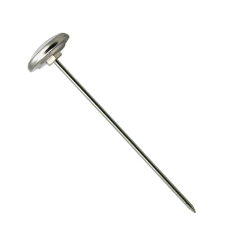 WEKAMOS Küchen Lebensmittelthermometer Mini Milch und Kaffee Thermometer für Präzise Temperaturmessung für Zuhause Restaurant und Hotel Silber Schwarz von WEKAMOS