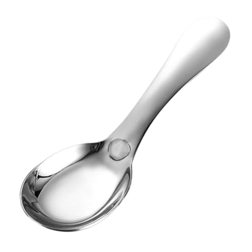 WEKAMOS Kurzgriff Löffel Kinderlöffel Vielseitig für Brei Suppe Reis Leicht Tragbar Frei Kochutensil WEKAMOS Kurzgriff Löffel Kinderlöffel Vielseitig für Brei Suppe Reis Leicht Tragbar Frei Kochutensil von WEKAMOS