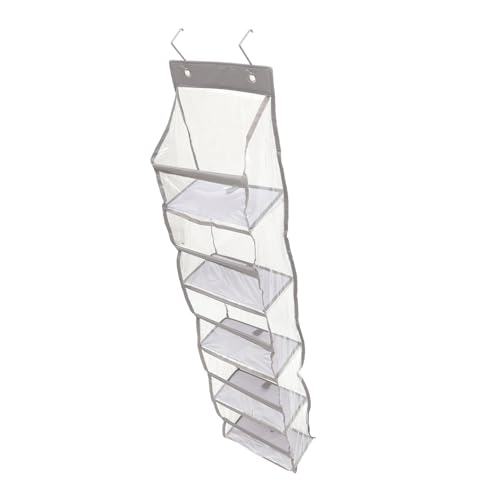 WEKAMOS Lagiger Tür Organizer aus Transparentem PVC Wandhängender Aufbewahrungsbeutel mit Haken Vielseitiger Stauraum für Schuhe Accessoires Büro und Zuhause Platzsparend und Installieren von WEKAMOS