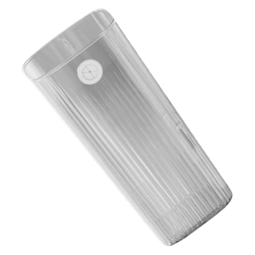 WEKAMOS Leichter Luxus Mülleimer Transparent Kompakter Kunststoff Abfalleimer Für Küche Bad Wohnzimmer Schlafzimmer Praktischer Haushaltsabfallbehälter von WEKAMOS