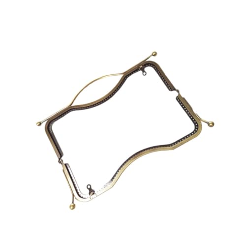 WEKAMOS Lippenform Handtaschenrahmen mit Dekorativem Schloss für DIY Geldbörsen und Handtaschen Leicht und Rostfrei für Kreative Bastelprojekte Bronze von WEKAMOS