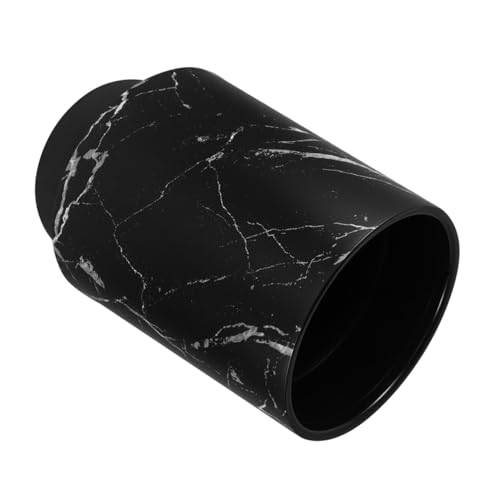 WEKAMOS Marmor muster Abfalleimer aus Herausnehmbar Vielseitiger Runder Müllbehälter für Küche Bad Büro und Wohnzimmer Leicht zu Reinigen Modernes Design Haushalts Wohnraum Nutzung von WEKAMOS