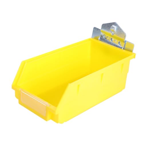 WEKAMOS Mehrzweck Aufbewahrungsbox mit Lochplatte und Haken Mittlere Gelbe Hängebox und Einzelteilbehälter Platzsparend Robust Vielseitig für Bad Küche Büro und Garten Langlebig und WEKAMOS Mehrzweck Aufbewahrungsbox mit Lochplatte und Haken Mittlere Gelbe Hängebox und Einzelteilbehälter Platzsparend Robust Vielseitig für Bad Küche Büro und Garten Langlebig und von WEKAMOS