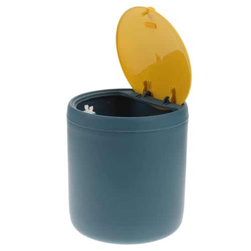 WEKAMOS Mini Desktop Abfalleimer aus Robustem Kunststoff Platzsparend mit Praktischem Druck deckel für Schreibtisch Schlafzimmer und Küche Kompakt und Einfach zu Bedienen in Blau WEKAMOS Mini Desktop Abfalleimer aus Robustem Kunststoff Platzsparend mit Praktischem Druck deckel für Schreibtisch Schlafzimmer und Küche Kompakt und Einfach zu Bedienen in Blau von WEKAMOS