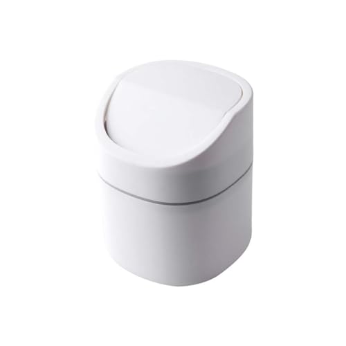WEKAMOS Mini Desktop Abfalleimer mit Druckdeckel Weißer Müllbehälter für Büro Bad Küche und Auto Kompakter Rostfreier PP Abfallbehälter Vielseitig Einsetzbar und Tragbar WEKAMOS Mini Desktop Abfalleimer mit Druckdeckel Weißer Müllbehälter für Büro Bad Küche und Auto Kompakter Rostfreier PP Abfallbehälter Vielseitig Einsetzbar und Tragbar von WEKAMOS