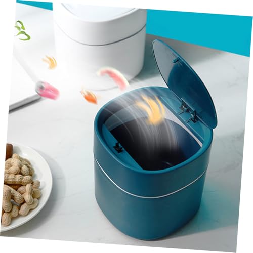 WEKAMOS Mini Desktop Abfalleimer mit Pressdeckel Kompakter Container Rostfrei für Bad Küche Büro und Auto Praktischer Abfallbehälter in Blau Platzsparend und Vielseitig Einsetzbar WEKAMOS Mini Desktop Abfalleimer mit Pressdeckel Kompakter Container Rostfrei für Bad Küche Büro und Auto Praktischer Abfallbehälter in Blau Platzsparend und Vielseitig Einsetzbar von WEKAMOS