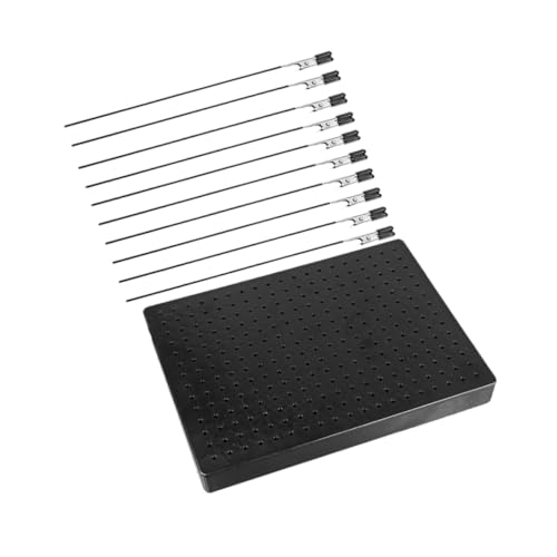 WEKAMOS Modellbau Airbrush Klemmen Teilig Großer Schwarzer Kunststoff Sockel Alligator Clips Stabile Halterung für Präzises Bemalen und Trocknen von Modellen von WEKAMOS