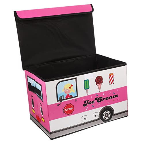 WEKAMOS Multi Funktionale Spielzeugbox mit Deckel Faltbare Strapazierfähige Aufbewahrungsbox im Japanischen Cartoon Design für Organisieren von Kleidung und Snacks Rosa Eiscreme WEKAMOS Multi Funktionale Spielzeugbox mit Deckel Faltbare Strapazierfähige Aufbewahrungsbox im Japanischen Cartoon Design für Organisieren von Kleidung und Snacks Rosa Eiscreme von WEKAMOS
