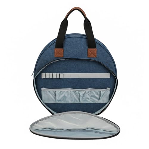 WEKAMOS Multifunktionale Stickerei Werkzeugtasche Tragbare Handtasche für Stickprojekte Robust mit Tragegriff für Anfänger und Fortgeschrittene Blau WEKAMOS Multifunktionale Stickerei Werkzeugtasche Tragbare Handtasche für Stickprojekte Robust mit Tragegriff für Anfänger und Fortgeschrittene Blau von WEKAMOS