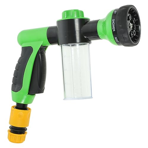WEKAMOS Multifunktionaler Gartenschlauch Sprühdüse mit Anschlussstücken Langlebiger Kunststoff Hundewaschdüse und Gartenbrause Ergonomischer Griff Geeignet für Haustierpflege und von WEKAMOS