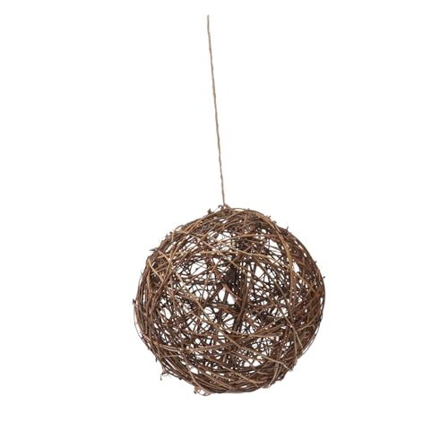 WEKAMOS Outdoor Hummingbird Nest DIY Rattan Ball Wild Bird Feeder Robust Langlebig Leicht Zum Aufhängen Garten Vogelhaus Zubehör von WEKAMOS