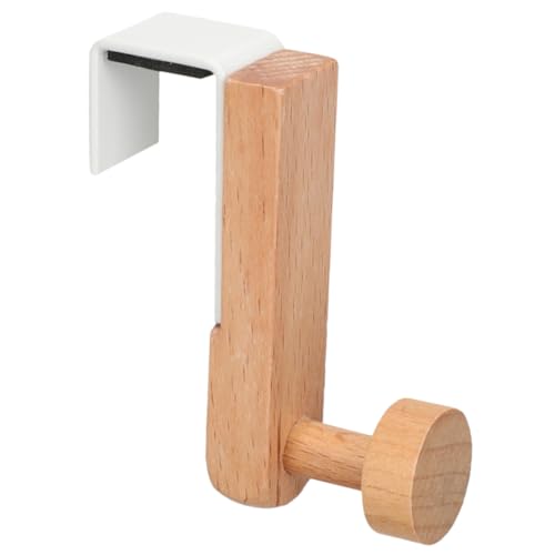 WEKAMOS Over Door Hook Garderobenhaken Metall und Massivholz Stabiles Türhaken organizersystem für Mäntel Handtücher Schlüssel kein Bohren Vielseitig Einsetzbar für Zuhause und von WEKAMOS