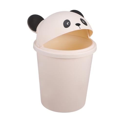 WEKAMOS Mülleimer mit Deckel Niedlicher Cartoon Panda Große Kapazität für Büro Küche Badezimmer Wiederverwendbar von WEKAMOS
