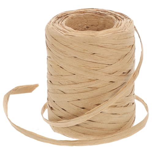 WEKAMOS Papierkordel Natürliche Geschenkverpackung Schnur Robust Wiederverwendbar Dekorationsband für DIY Bastelprojekte Hochzeit Weinflaschen Verpacken von WEKAMOS