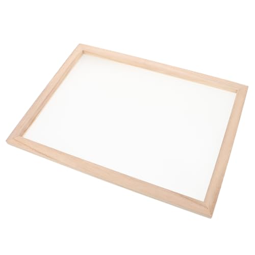 WEKAMOS Papiermaterialien Rahmen Aus Papier Zum Selbermachen Formen Zur Papierherstellung Rahmenkit Papierherstellung Handgeschöpfter Papierrahmen Form Zur Papierherstellung Holz Beige von WEKAMOS