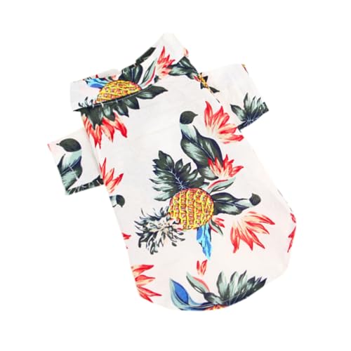 WEKAMOS Pet Sommerhemd für Hunde Hawaiian Stil Atmungsaktiv Leicht Kreatives Hundekostüm Weiß S Modisches Haustierbluse für Kleine Hunde Alltag Schlaf und Bilder WEKAMOS Pet Sommerhemd für Hunde Hawaiian Stil Atmungsaktiv Leicht Kreatives Hundekostüm Weiß S Modisches Haustierbluse für Kleine Hunde Alltag Schlaf und Bilder von WEKAMOS
