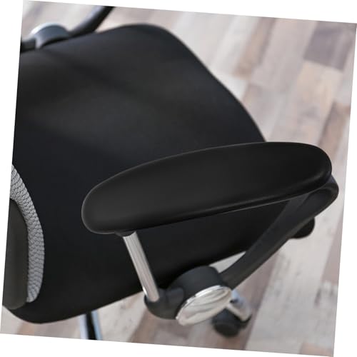 WEKAMOS Pu Schaum Armlehnenbezüge für Bürostuhl Weiche Pu polsterung Komfortable Armstütze Einfache Anbringung Schwarz Geeignet für Drehstühle im Büro und Home Office von WEKAMOS