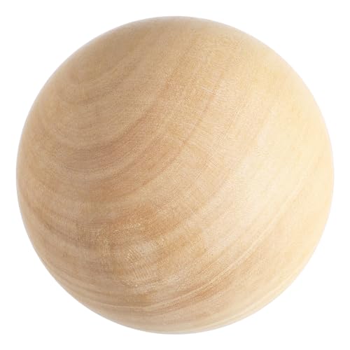 WEKAMOS Runde Holzkugel DIY Bastelball Massivem Holz für Kreative Projekte für Dekoration und Kunsthandwerk Unbehandelt und Splitterfrei WEKAMOS Runde Holzkugel DIY Bastelball Massivem Holz für Kreative Projekte für Dekoration und Kunsthandwerk Unbehandelt und Splitterfrei von WEKAMOS