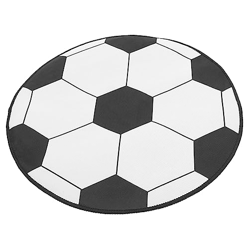 WEKAMOS Runder Fußball Teppich Bürostuhl Matte Durchmesser rutschfest Weich Komfortabel Fußbodenschutz Schlafzimmer Wohnzimmer Bodenmatte für Jungen Fans WEKAMOS Runder Fußball Teppich Bürostuhl Matte Durchmesser rutschfest Weich Komfortabel Fußbodenschutz Schlafzimmer Wohnzimmer Bodenmatte für Jungen Fans von WEKAMOS