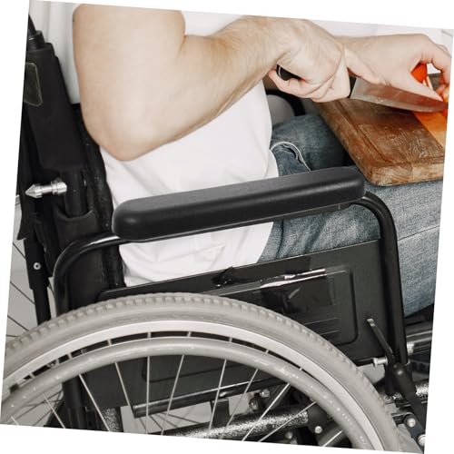 WEKAMOS Rutsch Armlehnenpolster für Rollstühle Abs Material Ersatz Armlehnenkissen Komfortable Schutzauflage für Computer und Rollstühle mit Lochabstand von WEKAMOS