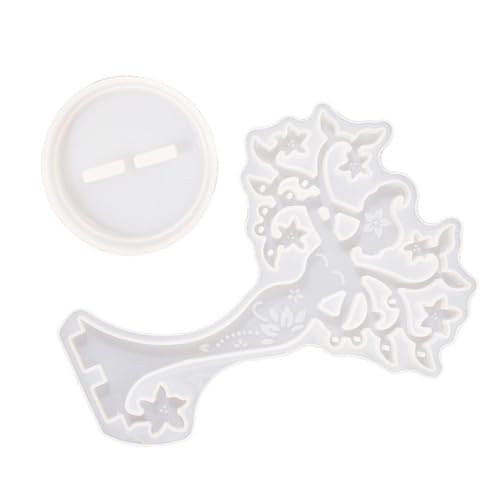 WEKAMOS Schmuckständer Silikonform Frauenfigur Epoxidharz Gießform Schmuckhalter DIY Ring Ohrringhalter aus Lebensmittelechtem Silikon für Elegante Schmuckpräsentation von WEKAMOS