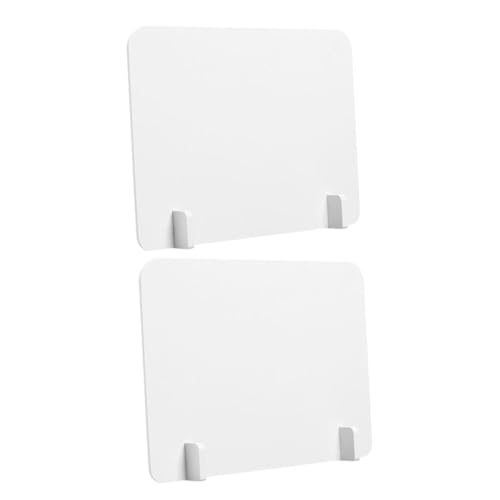 WEKAMOS Schreibtisch Trennwand PVC mit Stabiler Basis Vielseitiger Sichtschutz für Schüler Büro und Essbereich Langlebig Einfach zu Montieren und Reinigen von WEKAMOS