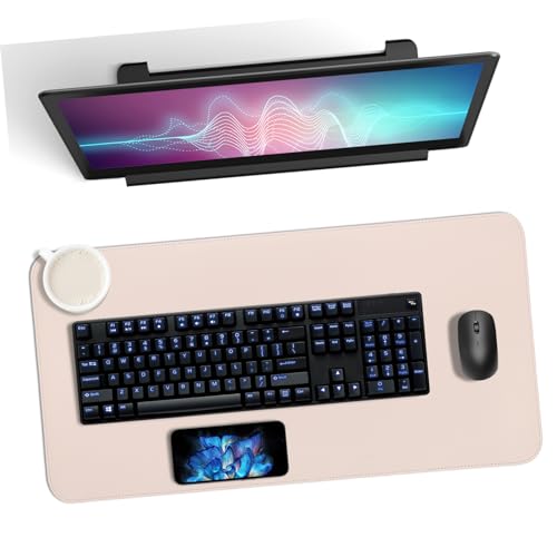 WEKAMOS Schreibtischunterlage aus PU und Kork Großes Mauspad mit Handgelenkauflage Rutschfest für Home Office und Gaming Leicht zu Reinigen WEKAMOS Schreibtischunterlage aus PU und Kork Großes Mauspad mit Handgelenkauflage Rutschfest für Home Office und Gaming Leicht zu Reinigen von WEKAMOS