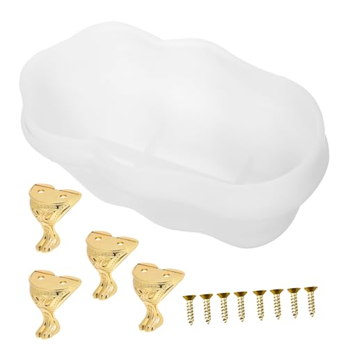 WEKAMOS Silikonform Badewanne für Epoxidharz mit Goldfarbenen Stützfüßen und Schrauben Kreative Resin Gießform für DIY Miniatur Badewannen Behälter Langlebiges Silikon Bastelset WEKAMOS Silikonform Badewanne für Epoxidharz mit Goldfarbenen Stützfüßen und Schrauben Kreative Resin Gießform für DIY Miniatur Badewannen Behälter Langlebiges Silikon Bastelset von WEKAMOS