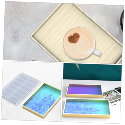 WEKAMOS Silikonform Epoxidharz Gießform für Rechteckiges Aufbewahrungs Serviertablett Glatte Oberfläche Leicht Entformbar DIY Tray Silikonform für Kreative Resin Kunsthandwerke WEKAMOS Silikonform Epoxidharz Gießform für Rechteckiges Aufbewahrungs Serviertablett Glatte Oberfläche Leicht Entformbar DIY Tray Silikonform für Kreative Resin Kunsthandwerke von WEKAMOS