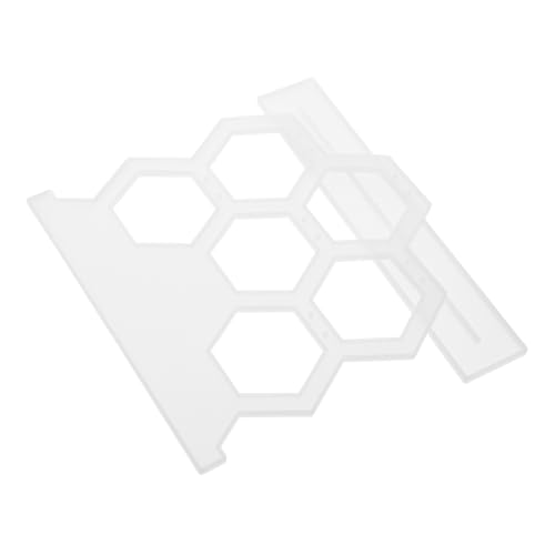 WEKAMOS Silikonform Ohrringhalter Hexagonal DIY Epoxidharz Gießform Langlebig Glatt Rutschfest Originelles Basteln Schmuckherstellung Geschenkidee für Handwerksliebhaber von WEKAMOS