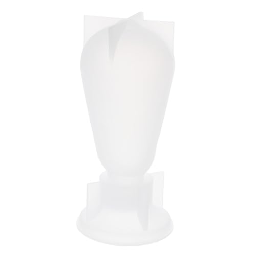WEKAMOS Silikonform mit Stabilem Sockel für DIY Epoxidharz Gießen Flexible Lampenform für Kerzenherstellung Seifen Blumenpräparate Vielseitige Resin Bastelprojekte von WEKAMOS