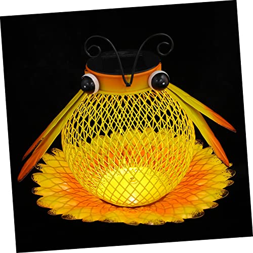 WEKAMOS Solar Bird Feeder mit LED Licht Hängender Wetterfester Vogelfutterspender für Garten für Wildvögel Solarbetrieben und Langlebig von WEKAMOS