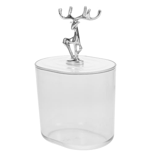 WEKAMOS Staubdichte Aufbewahrungsbox mit Deckel Multifunktionaler Organizer für Haushaltskleinteile und Kosmetik Tragbare Dekorative Aufbewahrungsbox in Silber Praktische WEKAMOS Staubdichte Aufbewahrungsbox mit Deckel Multifunktionaler Organizer für Haushaltskleinteile und Kosmetik Tragbare Dekorative Aufbewahrungsbox in Silber Praktische von WEKAMOS