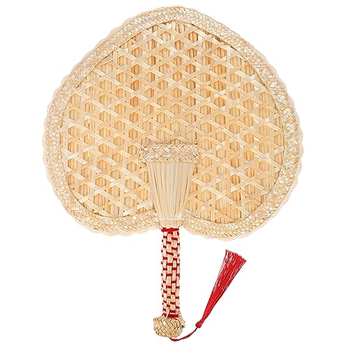WEKAMOS Straw Handgewebter Fächer Rustikaler Chinesischer Handfächer für Sommer Leicht und Tragbar als Dekoration für Tanz Performances WEKAMOS Straw Handgewebter Fächer Rustikaler Chinesischer Handfächer für Sommer Leicht und Tragbar als Dekoration für Tanz Performances von WEKAMOS