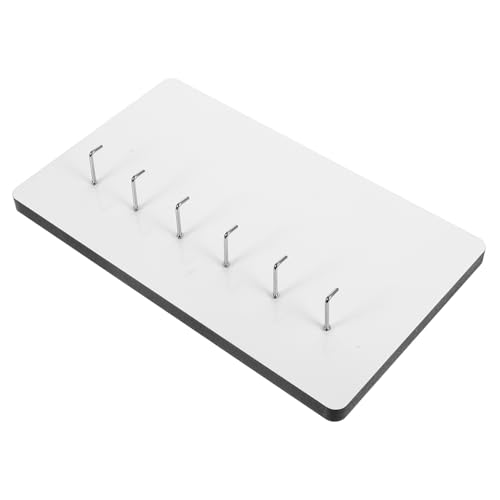 WEKAMOS Sublimationsrohlinge Dickes Hängendes Dekorationspanel mit Löchern Multifunktionales Schlüssel und Kleiderhakenboard Weißes Diy Wandpaneel zur Individuellen Gestaltung von WEKAMOS