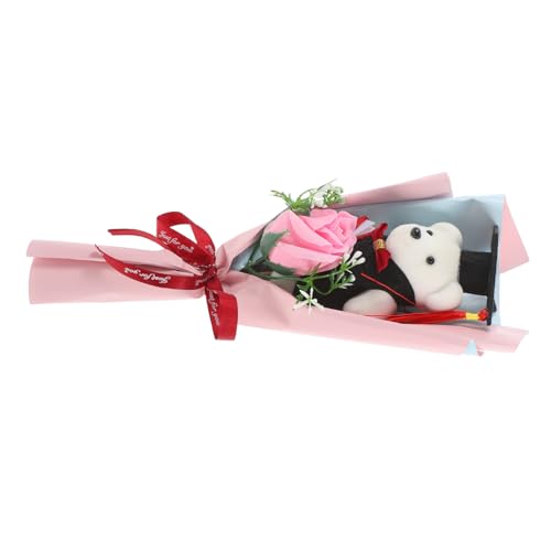 WEKAMOS Süßer Bärenstrauß mit Künstlichen Blumen Abschlussgeschenk für Graduierung Handgemachte Dekoration für Feierlichkeiten und Erinnerungsstück zur Graduierung WEKAMOS Süßer Bärenstrauß mit Künstlichen Blumen Abschlussgeschenk für Graduierung Handgemachte Dekoration für Feierlichkeiten und Erinnerungsstück zur Graduierung von WEKAMOS