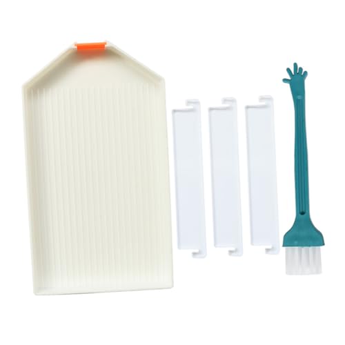 WEKAMOS Teiliges DIY Diamond Art Tray Set mit Trenner und Pinsel Langlebiges Organizer Tablett für Strasssteine Perlen Nagelkunst und Schmuck Geeignet für Quadratische Runde und Halbe von WEKAMOS