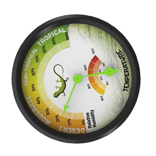WEKAMOS Thermometer Hygrometer für Reptilien Terrarium Präziser Batterieloser Temperatur und Feuchtigkeitsmesser mit Großem Display Installieren für Schildkröten und Reptilien WEKAMOS Thermometer Hygrometer für Reptilien Terrarium Präziser Batterieloser Temperatur und Feuchtigkeitsmesser mit Großem Display Installieren für Schildkröten und Reptilien von WEKAMOS