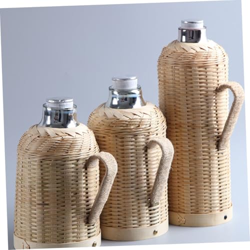 WEKAMOS Traditioneller Handgefertigter Isolierflasche Wasserbehälter Wärmespender für Zuhause Retro Warmhaltefunktion Langlebig Praktisch von WEKAMOS