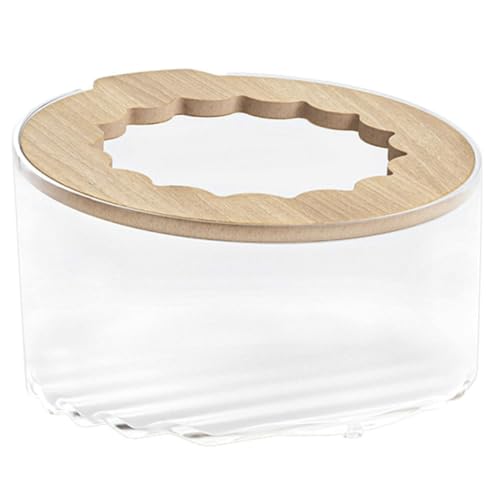 WEKAMOS Transparente Hamster Badewanne und Sandbad Behälter mit Deckel Multifunktionale Hamstertoilette und Waschbecken für Meerschweinchen Geeignet für Kleine Haustiere Einfach zu von WEKAMOS