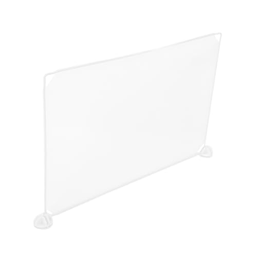 WEKAMOS Transparente Schutztrennwand aus Kunststoff Mobiler Niesschutz für Schülerschreibtische Vielseitig Einsetzbare Tischabtrennung für Büros Klassenzimmer und Empfangsbereiche von WEKAMOS