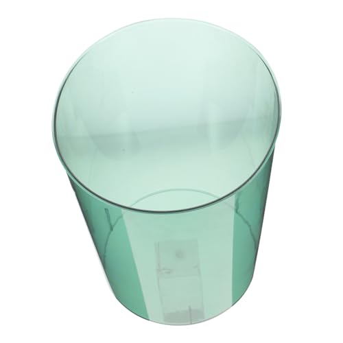 WEKAMOS Transparenter Abfalleimer Mittelgroß Pet Müllbehälter Multifunktional als Papierkorb und Blumenhalter für Büro Bad Kinderzimmer Schlafzimmer Kreatives Modernes Design von WEKAMOS