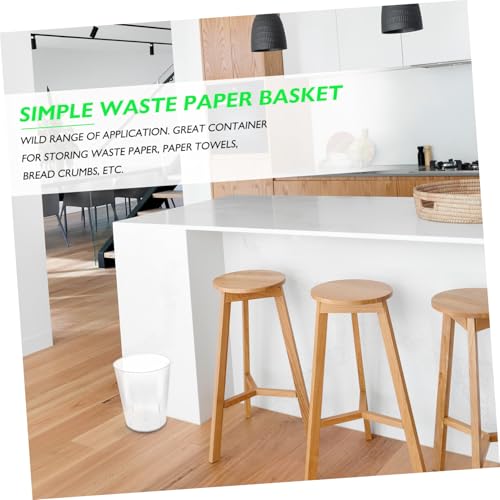WEKAMOS Transparenter Müllbehälter ohne Deckel Kunststoff Abfallkorb Einfacher Stil für Küche Schlafzimmer Wohnzimmer Vielseitig Einsetzbar und Dekorativ WEKAMOS Transparenter Müllbehälter ohne Deckel Kunststoff Abfallkorb Einfacher Stil für Küche Schlafzimmer Wohnzimmer Vielseitig Einsetzbar und Dekorativ von WEKAMOS
