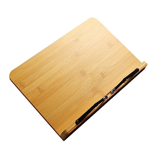 WEKAMOS Verstellbarer Holz Leseständer Stabiler Desktop Buchhalter Multifunktional für Musiknoten Tablet Zeichentafel Platzsparender Leichter Leseständer für Büro Schule Zuhause von WEKAMOS